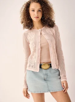 Roses crocheted cardigan