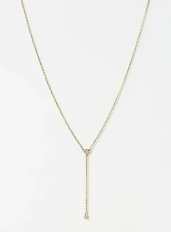 Round stone lariat chain