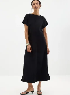 Ruched waist maxi dress