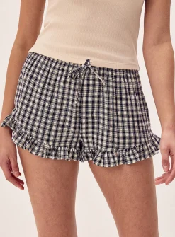 Ruffled mini short