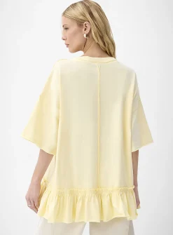 Ruffled oversized T-shirt