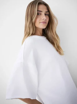 Ruffled oversized T-shirt