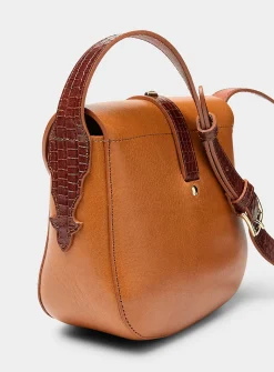 Sab June Boston leather saddle bag
