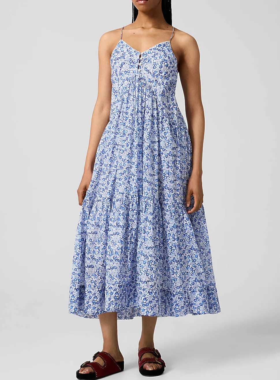 Sabba floral voile maxi dress