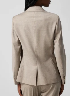 Sasha stretch cool wool fitted blazer