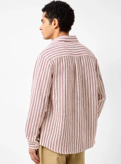 Satoshi striped knit shirt