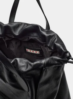 Scrunchie leather boho bag