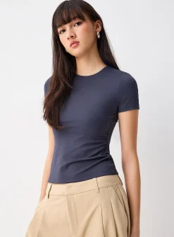 Second skin high neckline T-shirt