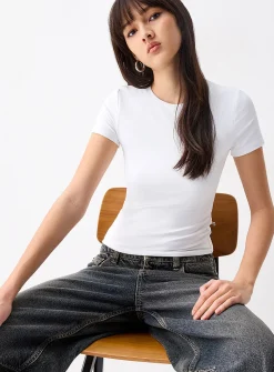 Second skin high neckline T-shirt