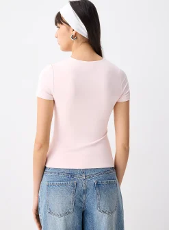 Second skin high neckline T-shirt