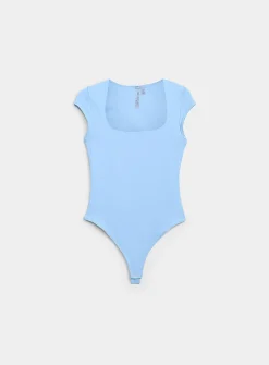 Second skin square neckline bodysuit