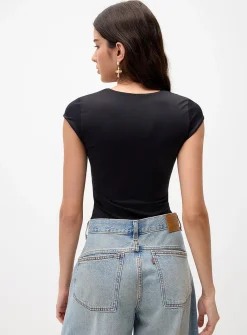 Second skin square neckline bodysuit