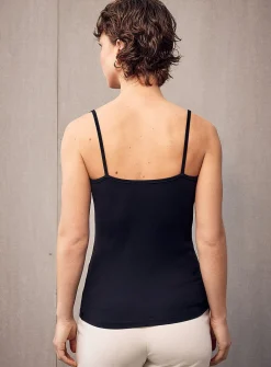 Second-skin thin straps cami