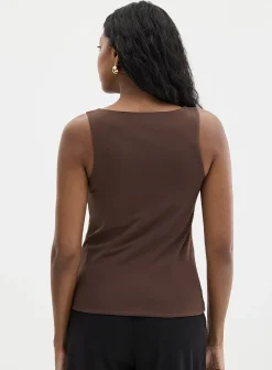 Second-skin wide straps cami