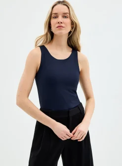 Second-skin wide straps cami