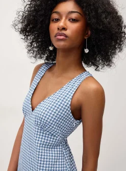Seersucker maxi dress