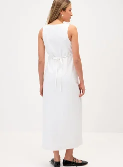 Seersucker maxi dress