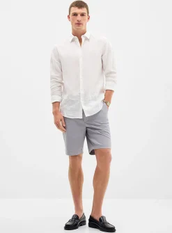 Semi-plain chino Bermudas