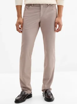 Semi-plain 5-pocket pant