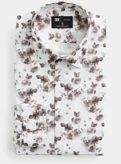 Sepia flowers shirt
