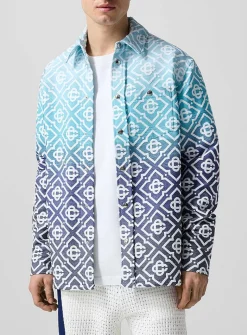 Shade terry jacquard overshirt