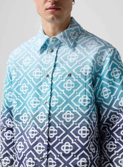 Shade terry jacquard overshirt