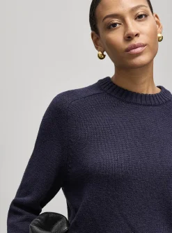 Shaker-rib boxy-fit sweater