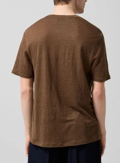 Sheer pure linen T-shirt