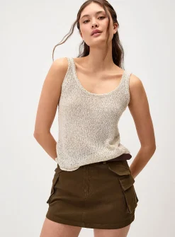 Shimmering knit cami