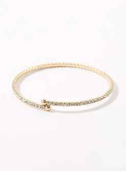 Shimmery crystal bangle