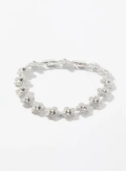 Shimmery flower bracelet