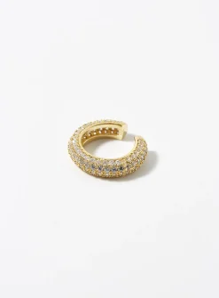 Shimmery zircon ear cuff