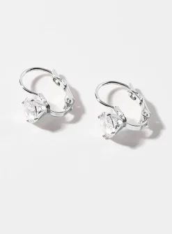 Shimmery zircon earrings