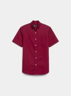 Short-sleeve solid shirt
