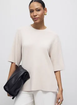 Side slits loose ultra-soft sweater