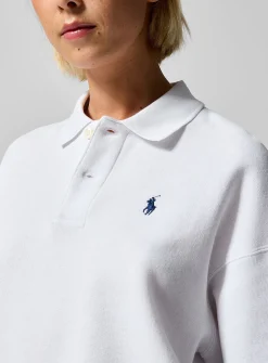 Signature crest sweatshirt-style polo shirt