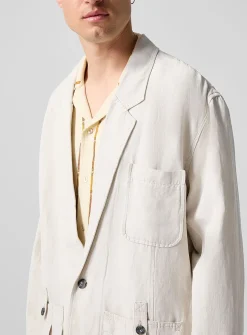 Silk and linen flowy jacket