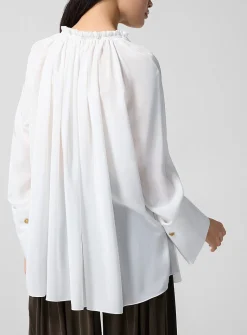 Silk crepe blouse
