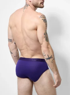 Silky jersey low-rise brief