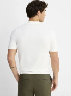 Silky knit polo