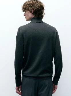 Silky knit turtleneck
