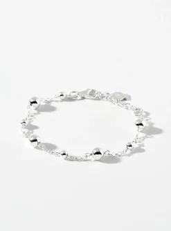 Silver bead bracelet