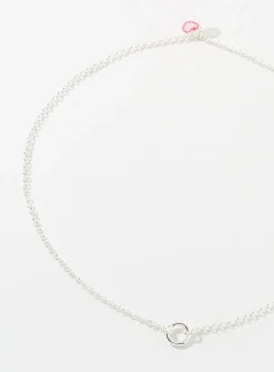 Silver round-link chain