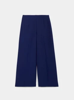 Sleek cropped wide-leg pant