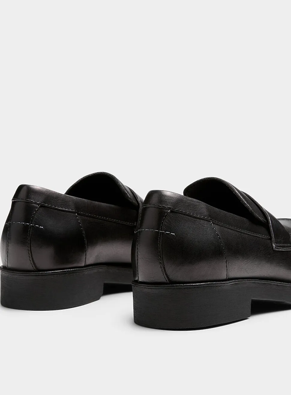 Sleek square-toe loafers