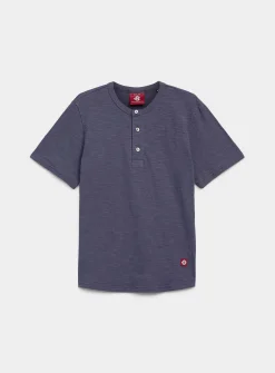 Slub jersey Henley T-shirt