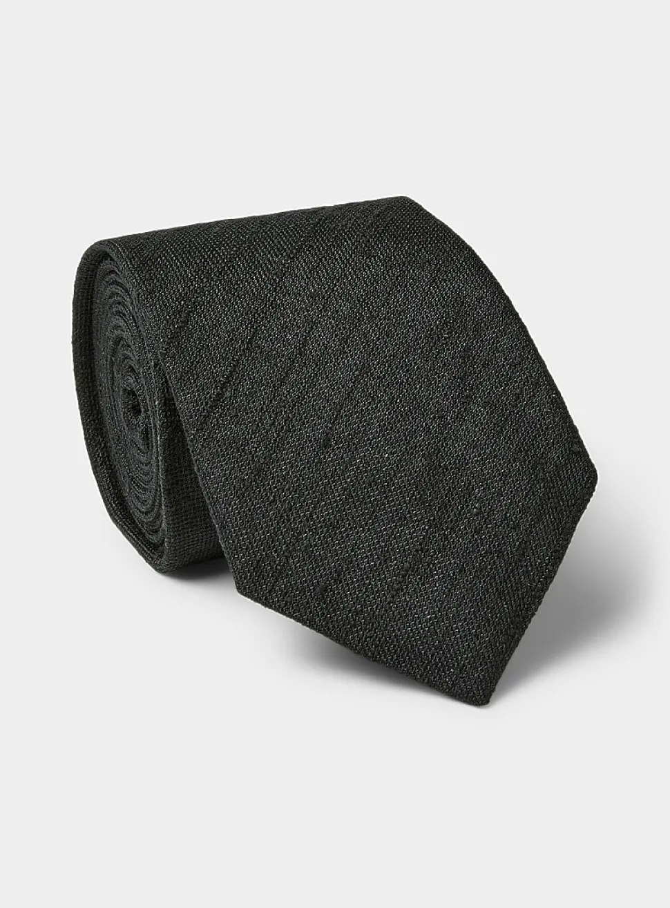Slub solid tie