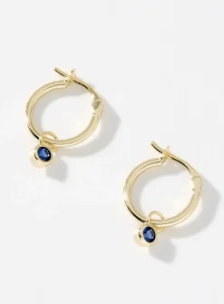 Small birthstone earrings