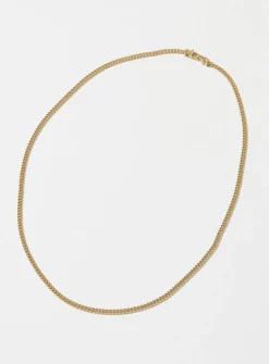 Small Curb gold necklace