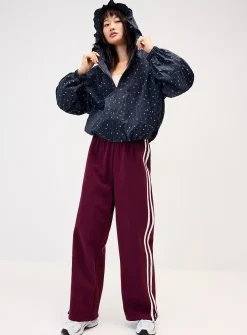 Small flowers hooded jacket